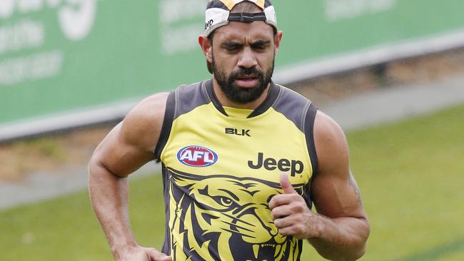 Chris Yarran has not played a game for Richmond yet. Picture: Michael Klein