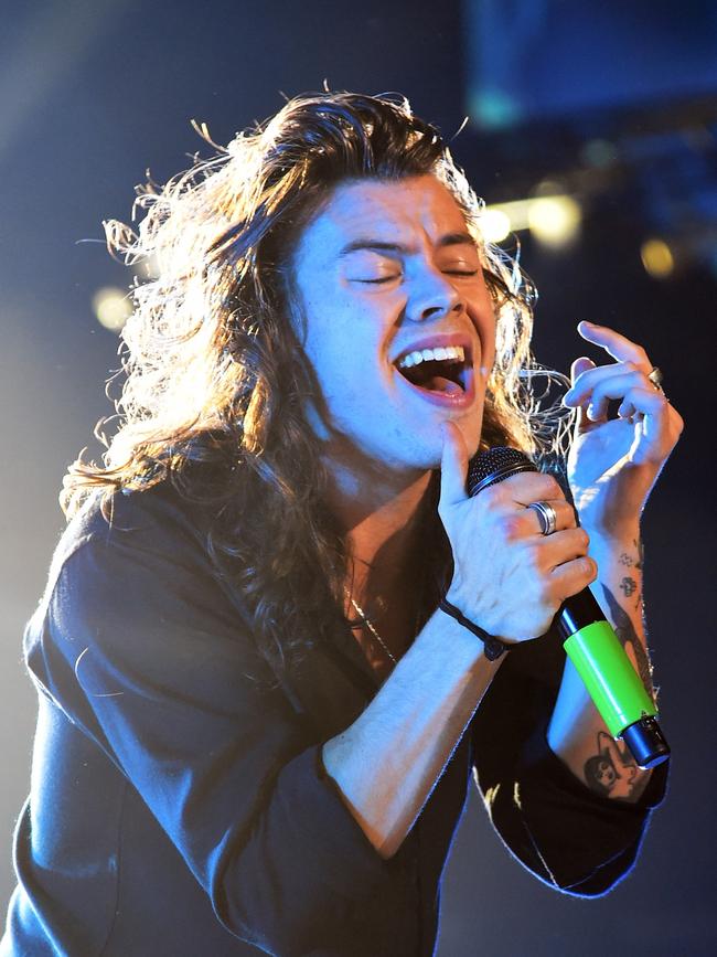 In 2015 his hair was even below his shoulders. Picture: Jason Merritt/Getty Images for iHeartMedia/AFP