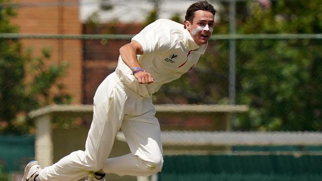 Footscray fast bowler Jordan Buckingham. Picture: Mark Dadswell