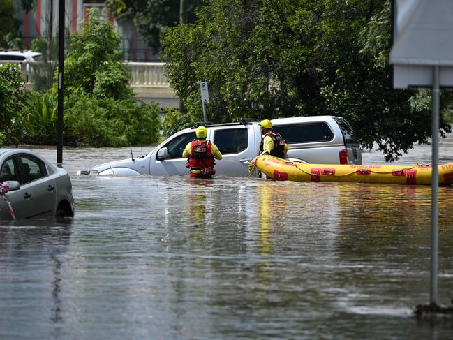 Flash flooding in Hanlon Park.
