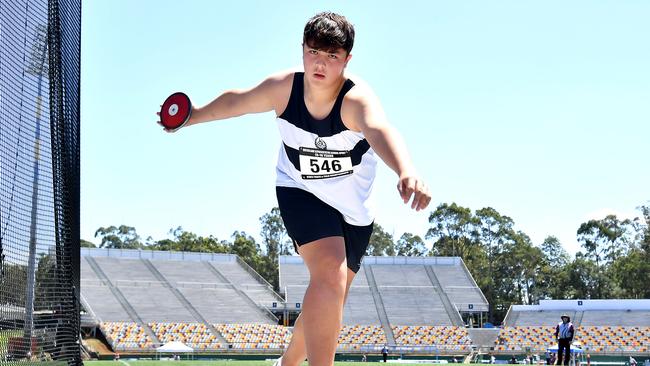 Queensland Representative School Sport track and field championships in Brisbane. Saturday October 12, 2024. Picture, John Gass