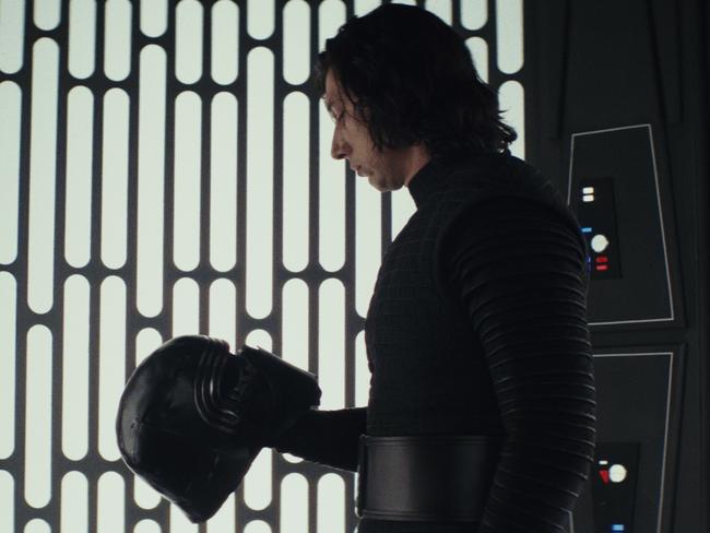 Adam Driver says the mask helped him find the essence of Kylo Ren — but also tripped him up a whole lot.