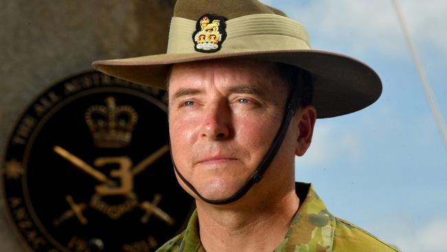 Brigadier Dave McCammon is the new commander of 3rd Brigade after a handover ceremony at Lavarack Barracks. Picture: Evan Morgan