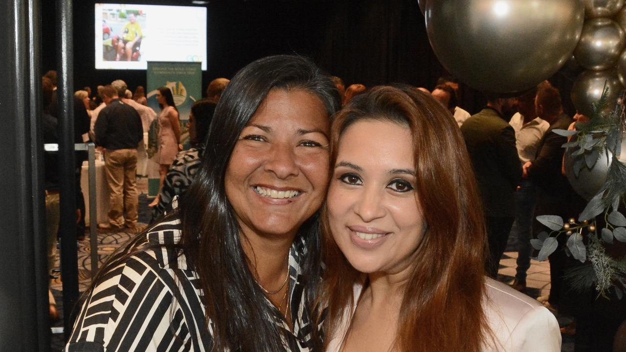 Vivianne Cordeiro and Aish Somal at GC Community Fund Christmas Appeal breakast at The Star Gold Coast. Pic: Regina King