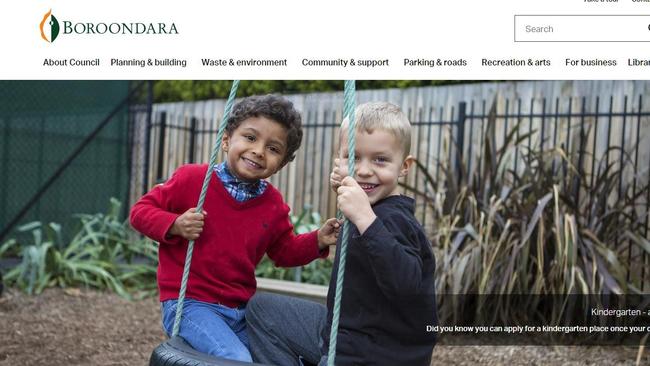 The home page of the Boroondara Council website, which has so far cost $11.7 million to resdesign.