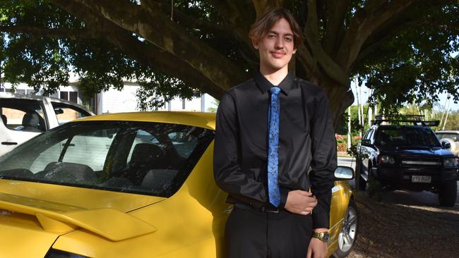 Jayden Giovinazzo at the Pioneer State High School formal at the Mackay Golf Course on Friday November 20. Picture: Zizi Averill