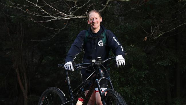 Jonathan Stagg who operates mountain bike tours. New mountain bike tracks are set to be built on Mount Wellington. Picture: Nikki Davis-Jones