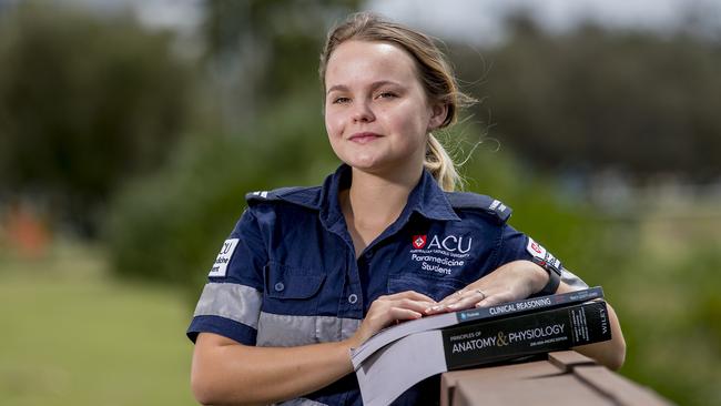 Madison Morgan is now in her second year of her studies at Australian Catholic University. Picture: Jerad Williams