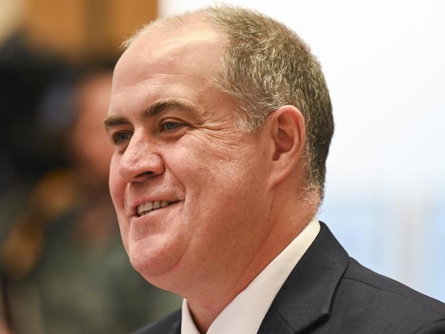 CANBERRA, AUSTRALIA, NewsWire Photos. FEBRUARY 23, 2024: Managing Director of ABC, David Anderson appears before a Public Hearing of The Communications Legislation Amendment (Prominence and Anti-siphoning) Bill at Parliament House in Canberra. Picture: NCA NewsWire / Martin Ollman