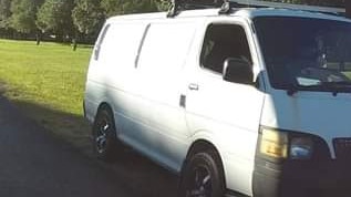 The van from van which contained all of Jake Brereton’s camera gear inside. Photo: Jake Brereton.