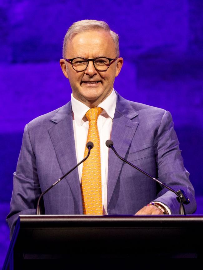 Mr Albanese at the official opening on Friday. Picture: NCA NewsWire / Ben Symons