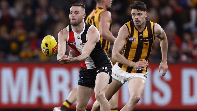 Brad Crouch is enjoying his football again. Picture: Getty Images