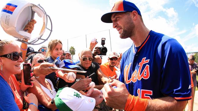 Tim Tebow #15 of the New York Mets.