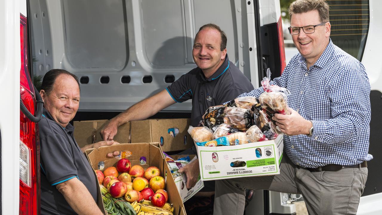 Unpacking the new van are (from left) Greg Kowald, Tony Hurle and Andrew Bullen at Tony's Community Kitchen. Picture: Kevin Farmer