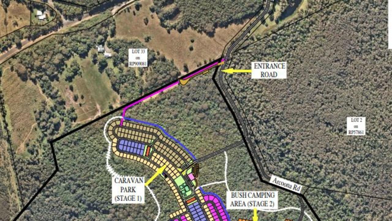 Plans submitted for 250-site Yandina Creek campground for second time.