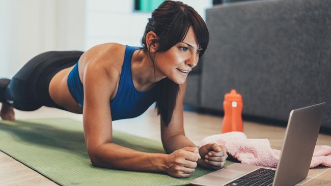 Exercise during conference calls to keep fitness-related New Year’s resolutions – although perhaps turn the camera off.