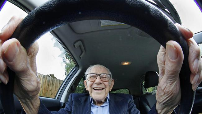 Ringwood’s Alfred Curtis turned 100 on July 5 and still has his driver's licence and drives his car. Picture: David Caird.