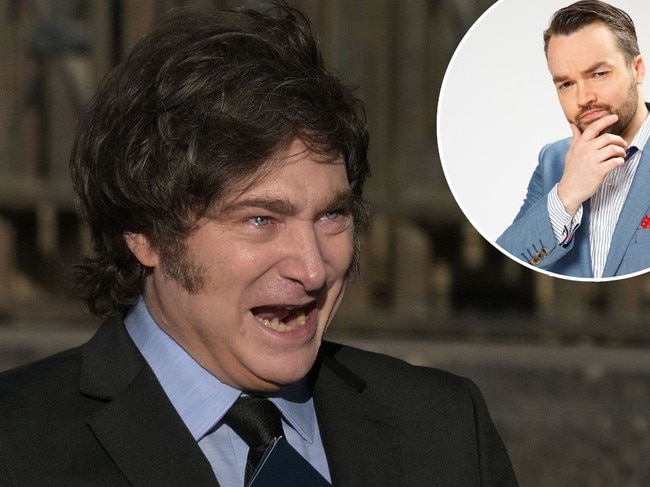 Javier Milei and Brydon Coverdale
