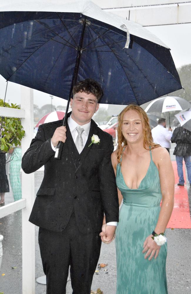 Charlie McNeish and Erika Dallinger at Wilsonton State High School formal at Clifford Park Racecourse, Wednesday, November 13, 2024. Picture: Tom Gillespie