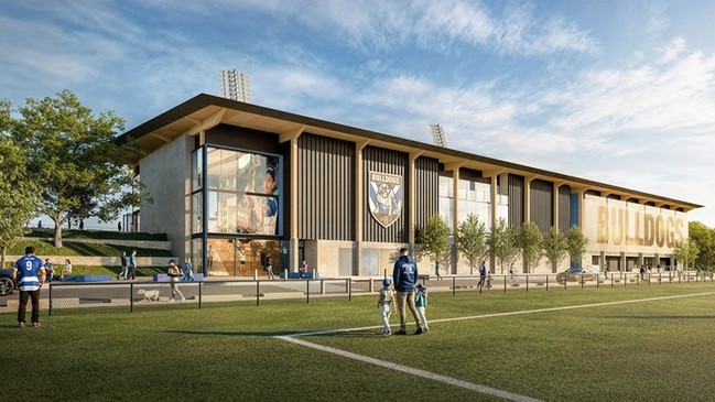 An artist’s impression of the proposed Bulldogs “centre of excellence” at Belmore Sports Ground.