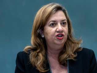 Queensland Premier Annastacia Palaszczuk addresses the floor during question time at Parliament House. NewsWire / Sarah Marshall