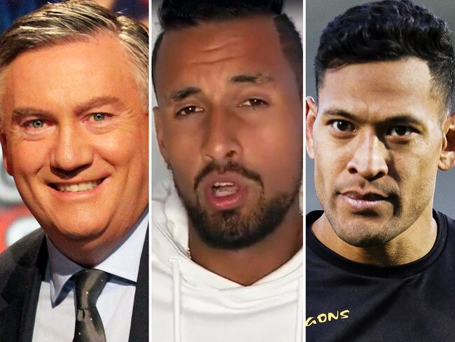 Eddie McGuire, Nick Kyrgios and Israel Folau all found themselves in the headlines for different reasons over the past few days.