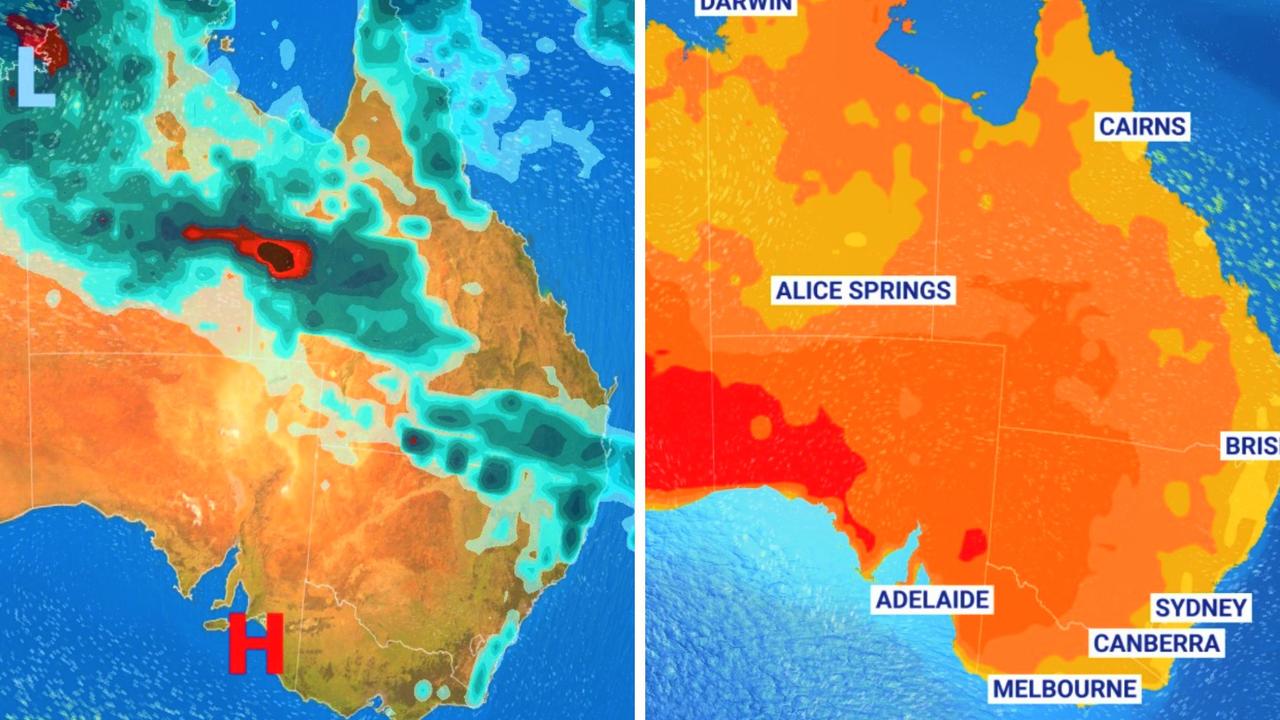 Christmas weather in Sydney, Melbourne, Brisbane Driving rain in north