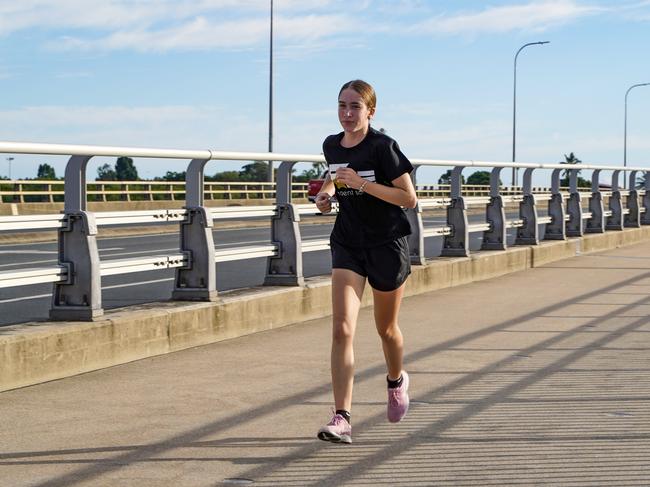 Fame Talent School member Morgan Faulkner who came in first at the Mackay Mother's Day Classic fun run 2021. The school had about 15 of its members participating. Heidi Petith