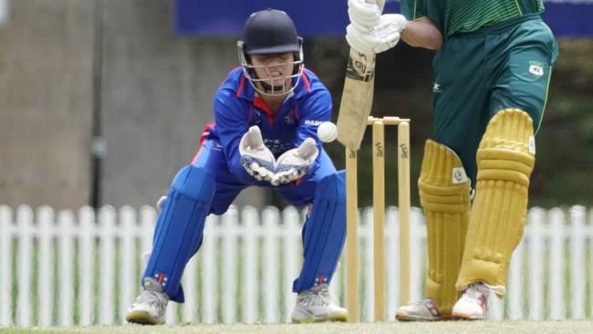 Port Melbourne wicketkeeper Noah Borg. Picture: Valeriu Campan