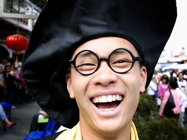 Tan Nguyen is dressed as Harry Potter at the Cabramatta moon festival in 2005. Picture: James Horan