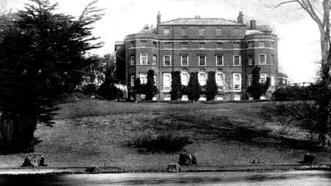 The Melbourne stately home Brocket Hall, north of London.