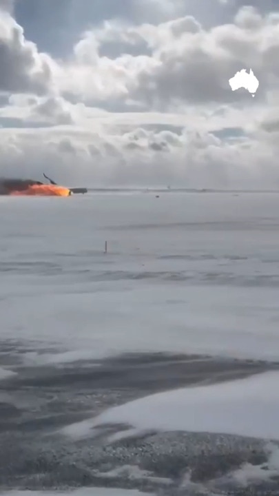 Extraordinary video shows Delta plane’s hard landing before flipping