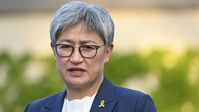 Foreign Affairs Minister Penny Wong has announced $10m in humanitarian aid for Lebanon. Picture: NewsWire / Martin Ollman