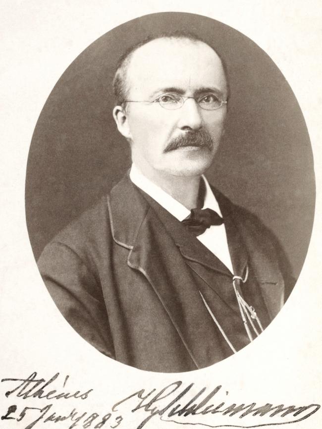 Millionaire businessman-turned-archaeologist Heinrich Schliemann in 1883.