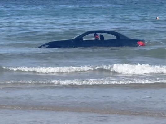 “You can’t park there,” coastguards said. Picture: Facebook