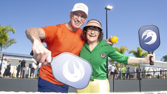 Gary Pearce and Debbie Pearce at Stockland Halcyon Promenade Sports Hub. Picture: Renae Droop