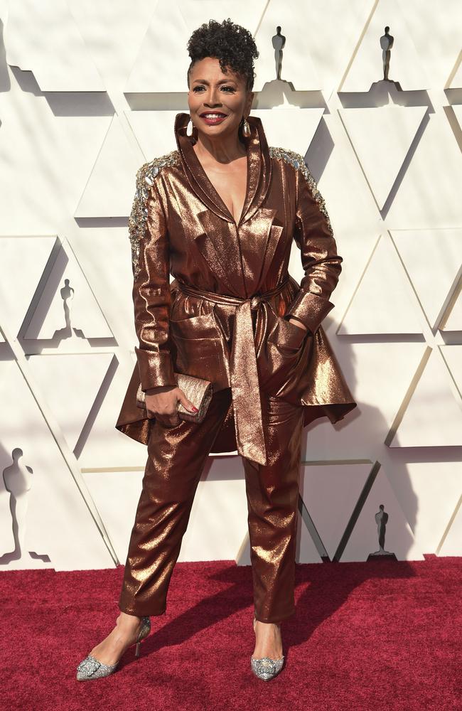 Jenifer Lewis arrives at the Oscars on Sunday, Feb. 24, 2019, at the Dolby Theatre in Los Angeles. (Photo by Richard Shotwell/Invision/AP)
