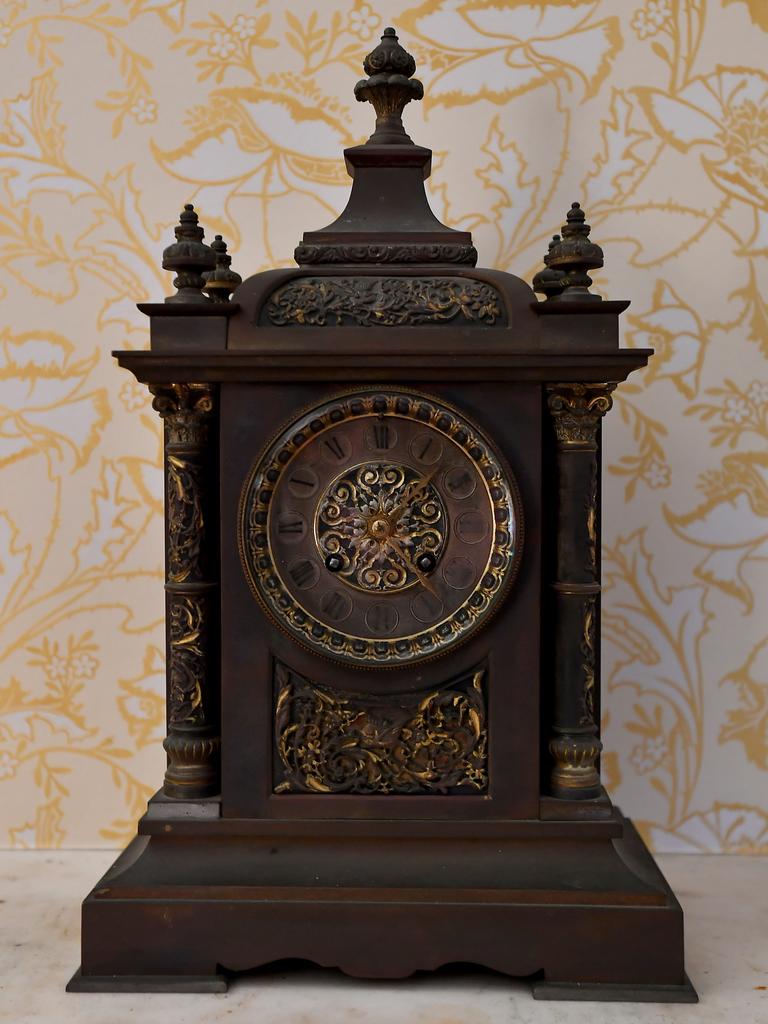 An antique wooden clock. Picture: John Gass