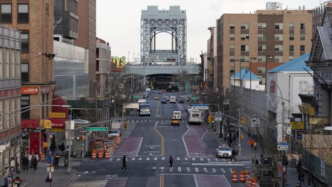 New York has been hit hard by coronavirus. Picture: AP Photo/Mark Lennihan