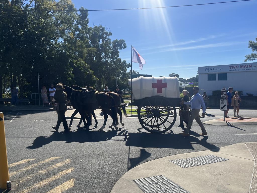 The Hervey Bay Anzac Day service.