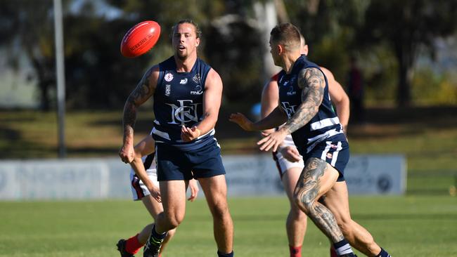 Jake Anderson in action for Noarlunga. Picture: Keryn Stevens