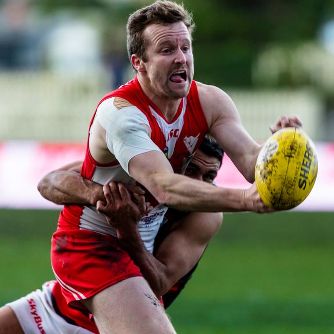 Clarence coach Jeromey Webberley will tinker with his team’s game style to suit Richmond Oval. Picture: SOLSTICE DIGITAL