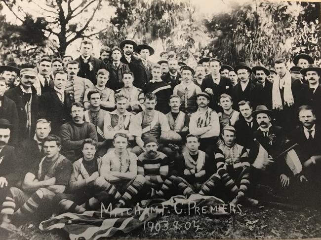 Mitcham's 1904 premiership team. Picture: Supplied