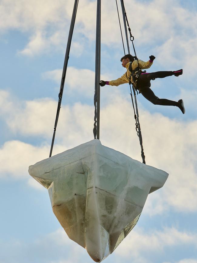 Performer Isabel Estrella in an early rehearsal of Thaw in June 2021. Picture: Shane Rozario