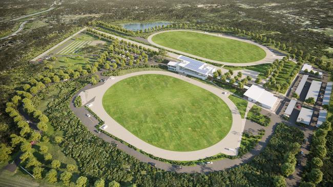 Artist's impression of the $39 million Greater Brisbane Greyhound Centre near Ipswich. Picture: Racing Queensland