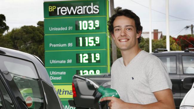 The price of petrol has dipped even lower since this picture was taken last week. Picture: David Caird