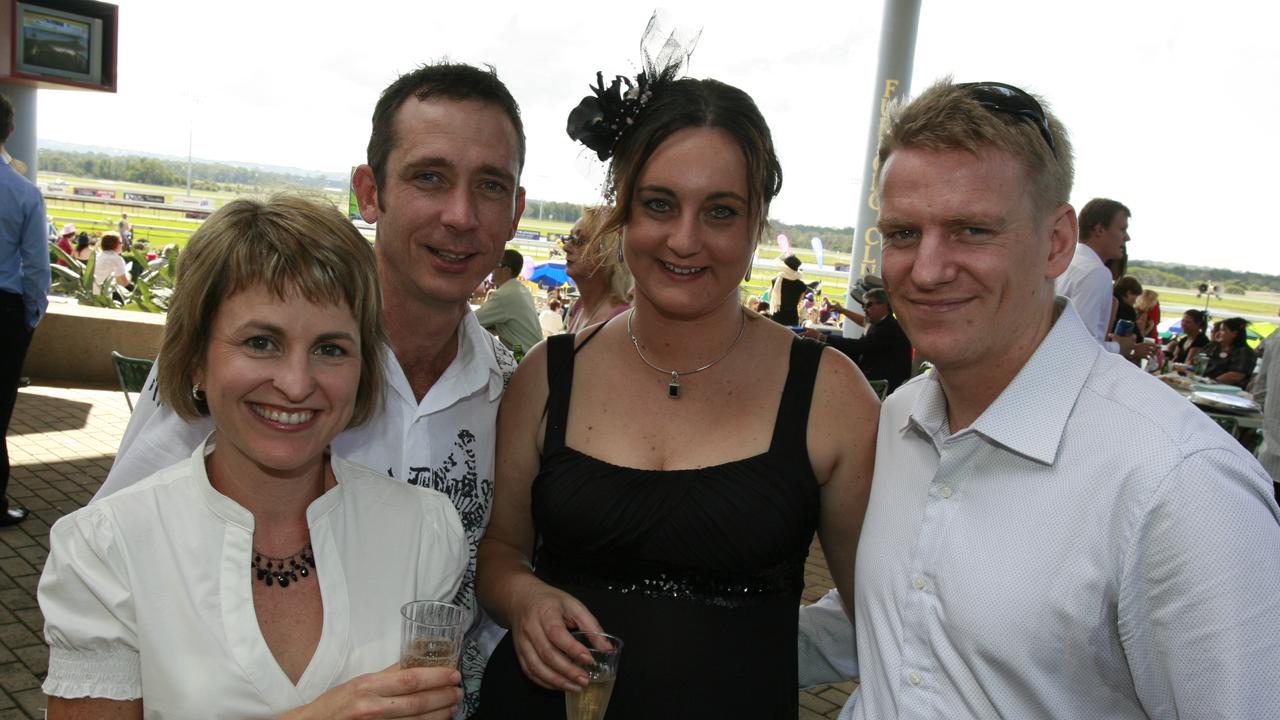 Stacey and Glenn Corbet with Narelle and Tim Rimmer in 2009. Picture: Barry Leddicoat
