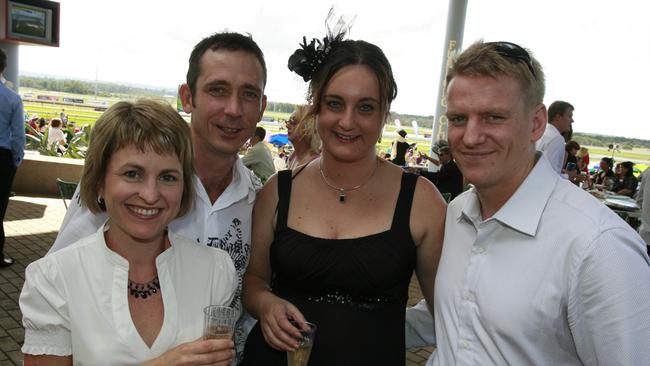 Stacey and Glenn Corbet with Narelle and Tim Rimmer in 2009. Picture: Barry Leddicoat