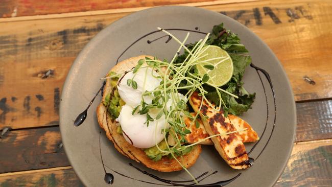 A dish at Goji Granola Bar and Cafe at Clear Island Waters. Photo: Glenn Hampson