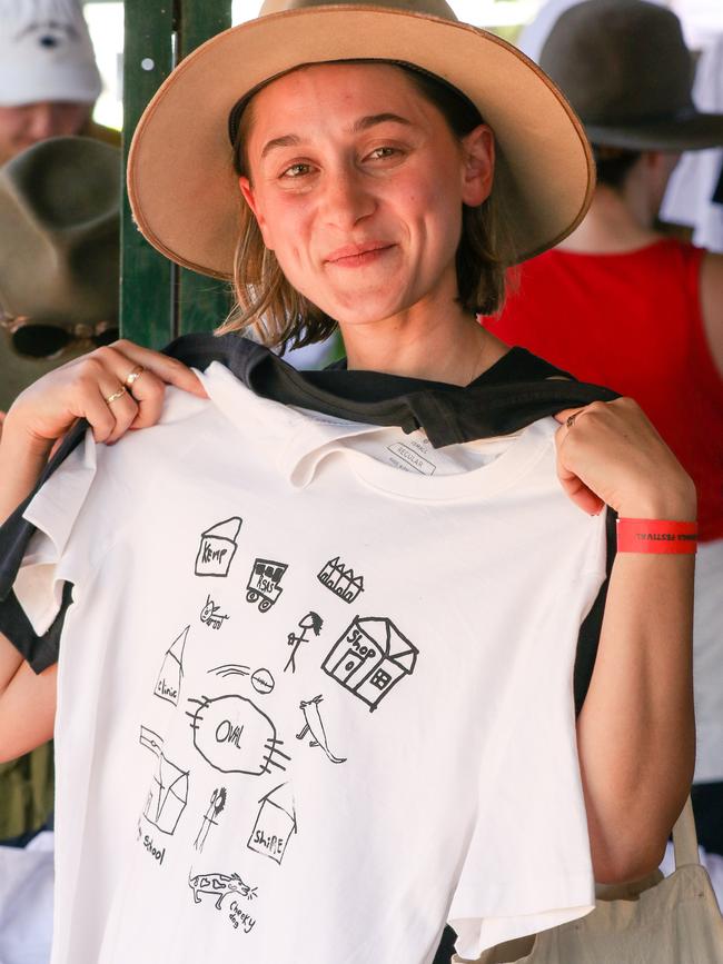 Lexie Gregory from Darwin in a weekend of Music, Sport and Culture at the Barunga Festival. Picture Glenn Campbell